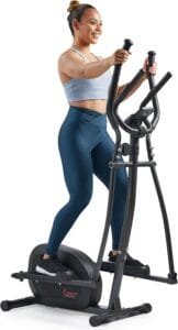 Compact elliptical trainer for home