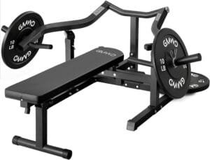 Bench press machine for weightlifting