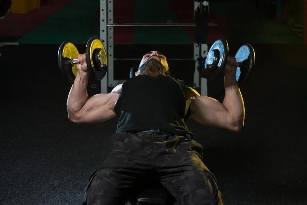 chest press dumbbells