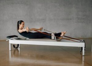 Pilates Reformer rowing