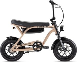 Schwinn Hurricane Compact Electric Bike with mini-moto frame and wide tires