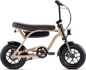 Schwinn Hurricane Compact Electric Bike with mini-moto frame and wide tires
