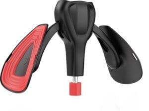 Spring-loaded inner thigh toner exerciser