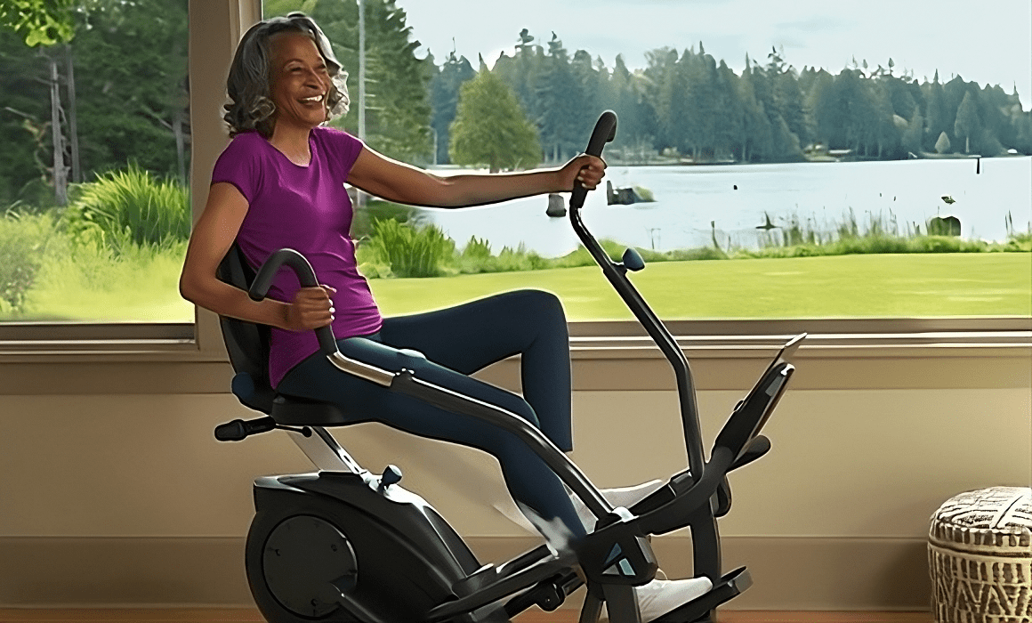 Teeter FreeStep The Ultimate Recumbent Cross Trainer Fitness Gear Scan