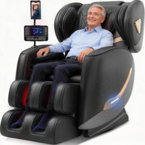 Air compression massage recliner focusing on leg and arm circulation
