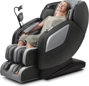 Full-body massage recliner providing comprehensive relief