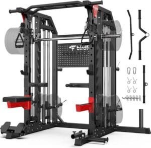 Multi-Function Power Cage Smith Machine for safe and stable chest presses