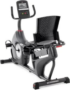 Schwinn Fitness Recumbent Bike, highlighting the ergonomic seating position available among different types of stationary bikes.