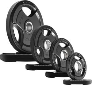 RitFit Olympic Rubber Grip Weight Plates