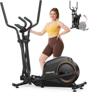 folding elliptical machine for home