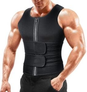 sauna suit with adjustable closure