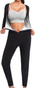 sauna suit with breathable materials