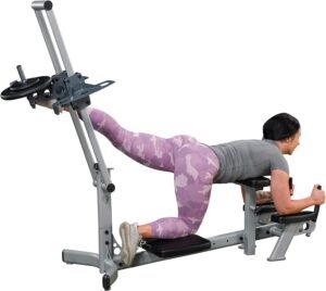 Plate-Loaded Kickback Glute Machine