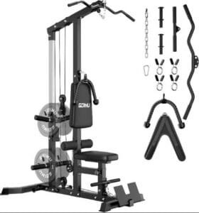Dual functional cable machine station for versatile chest workouts