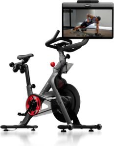 The Peloton Bike+ indoor cycling bike set up for a premium home workout experience.